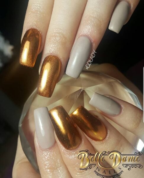 Tan Adams - "Nudes with chrome accents"