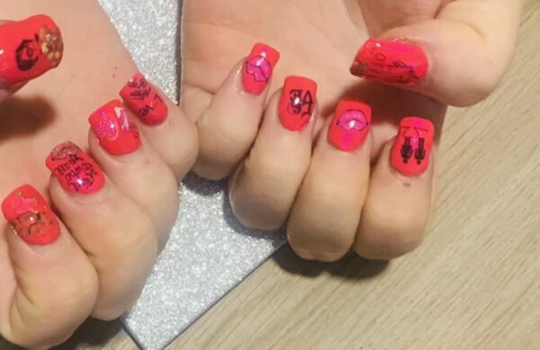 Paige Jones - "Domestic abuse nails"