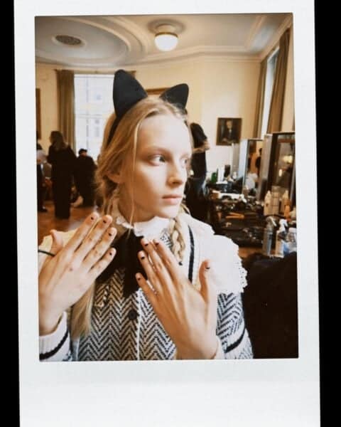 Nails for Bora Aksu, led by Kim G Macias. Image: @kimgmacias