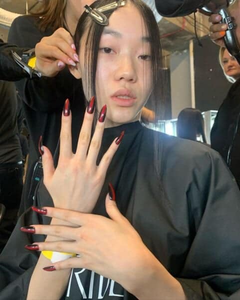 Nails for Chet Lo, led by Yuika Yonehara. Image: @yuikaaanails