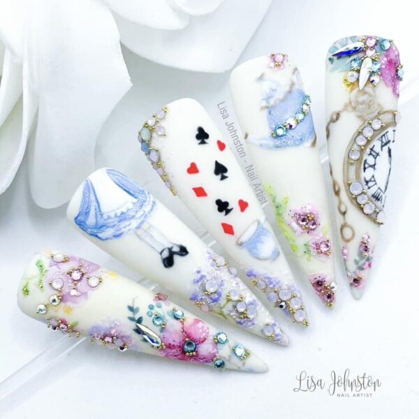Lisa Johnston Nail Artist - Alice in Wonderland