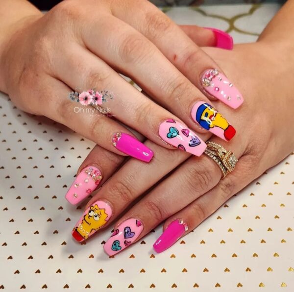 Oh my Nails by Carla Lopez - The Simpsons Movie