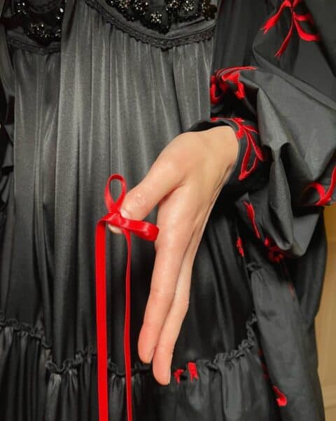 Nails for Simone Rocha, led by Ama Quashie. Image: @amaquashie