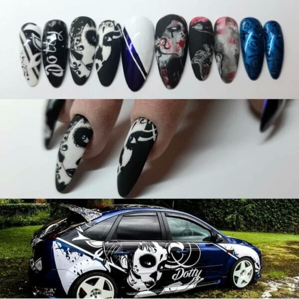 Cheryl Ann - "Me (Nail My Ride) in the February 2021 edition."