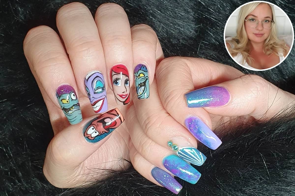 Hannah Smith Essex Nail Artist tech talk header the little mermaid nail art