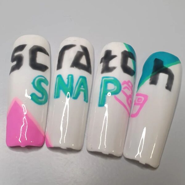 @nailsbycay.b - "I couldn't think of a better way to celebrate than by paying tribute to where my nail art journey began: with the Scratch Snap competitions."