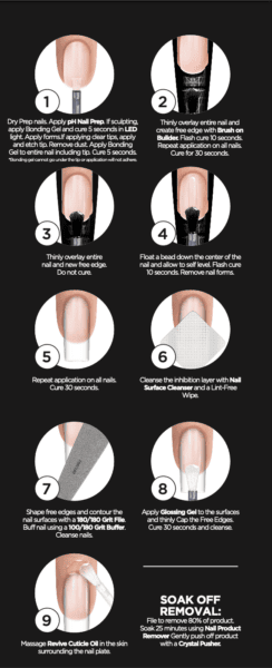 Artistic Brush-On Builder step-by-step