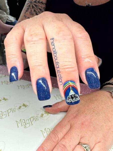 Glastonbury nails courtesy of Donna Andrew