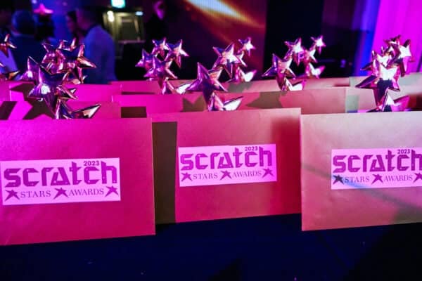 Scratch Stars awards, comm by Helena Biggs