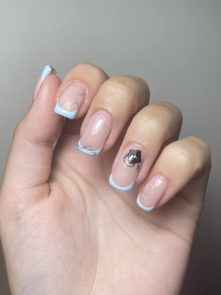 Nailed by Emily's nails ready for her graduation and the Scratch Stars Awards Party 2023, where she is a finalist for the Mobile Nailist of the Year category