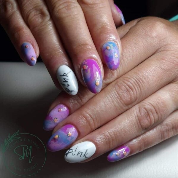 Stephanie Mlynek Beauty Therapy's P!nk nails