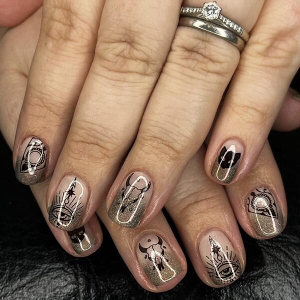 Phenominails - includes Sagittarius & Taurus symbols