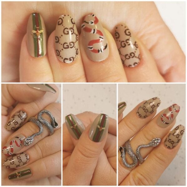 Claire Louise Williams' Gucci nails.