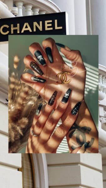Shardilly Nails takes inspiration from Chanel.
