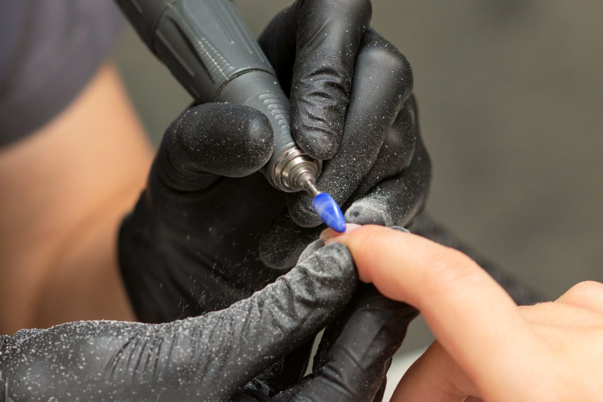 E-file stock image nails