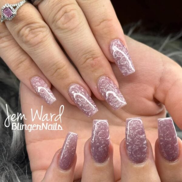 Jem BlingerNails Ward - crushed velvet illusion.
