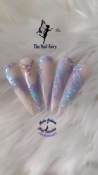 Mimi Nail-fairy - "Pastel marble."