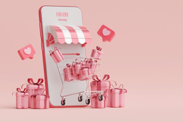 Online Store Pink Hearts