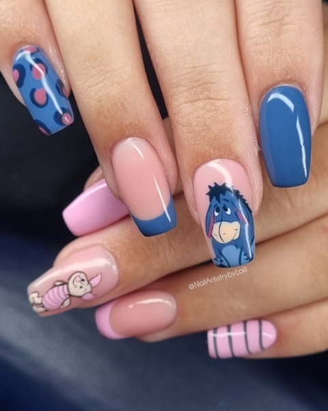 Lolli Hamilton Eeyore And Piglet Nails
