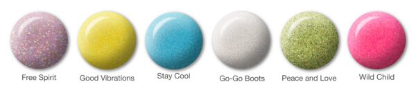 Spring 2024 Glitter Swatch Dots Group