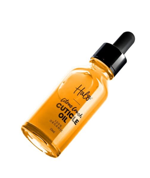 Halo citrus crush cuticle bottle angle
