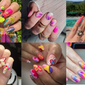 Carnival themed nail designs