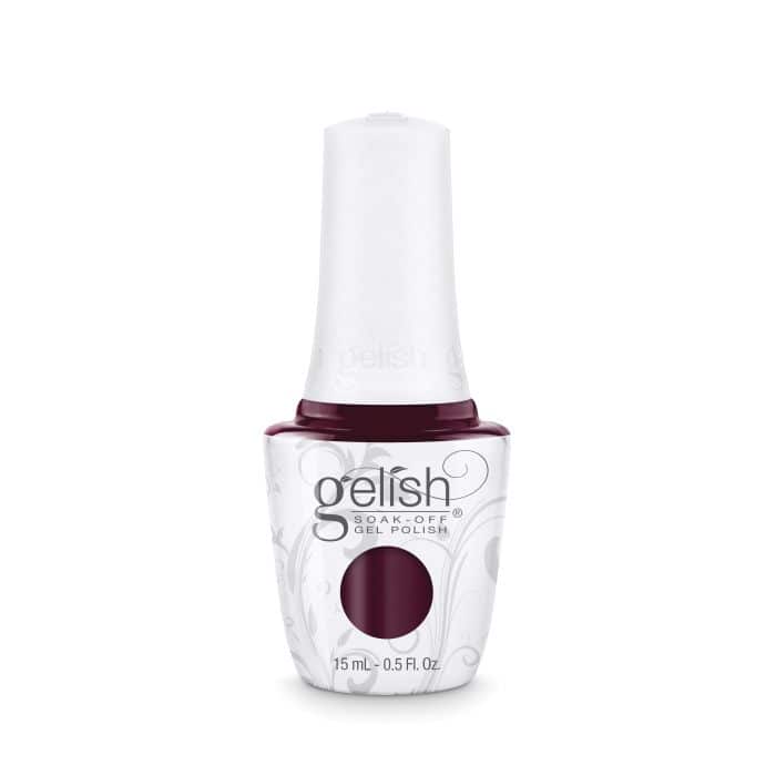 Gelish soak off gel polish in black cherry berry, www.gelishmorgantaylor.co.uk