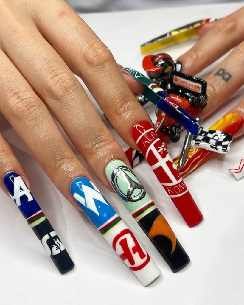 Formula 1 nails @nailsbylisak