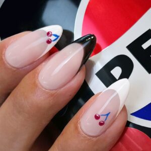 Townhouse x pepsi max cherry nail make up collab