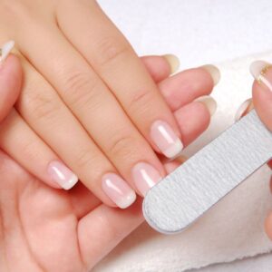 Gel nails filing top