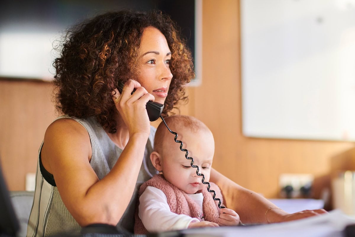 Maternity leave baby